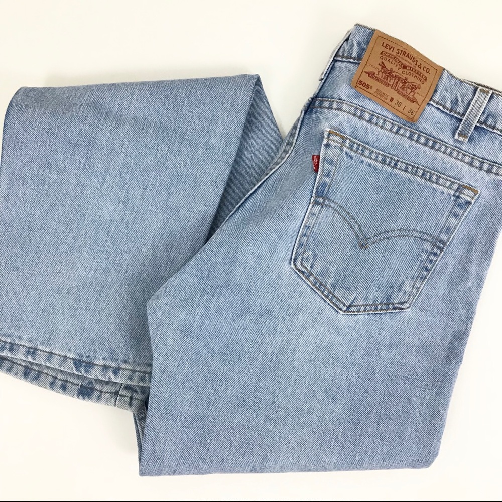 Vintage Levis 505 stone wash jeans boyfriend fit - Picture 5 of 7